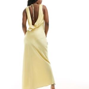Butter Yellow Abercrombie maxi dress